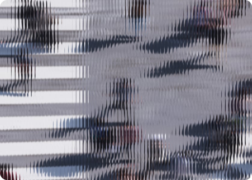 blurred images of people walking